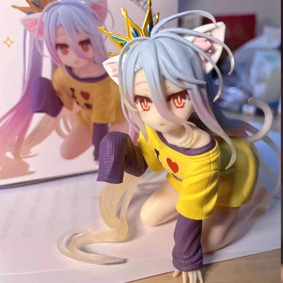 10-19 см Аниме Ngnl No Game No Life Белая "Фигурка Аниме ПВХ Фигурки Действия Аниме Коллекция Модель Украшение Модель Аниме Игрушка Подарки