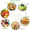50 Pcs Clear Plastic Hinged Take Out Containers Disposable Clamshell Food Cake Containers with Lids for Dessert, Cakes, Cookies, Salads, Pasta