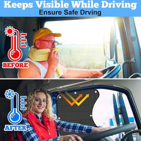 Подходит для полуприцепа Kenworth T680 Volvo VNL Боковое окно Защита от солнца Анти-УФ Новое