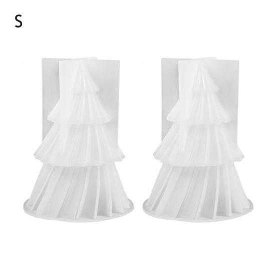 Силиконовая форма для рождественской елки, гибкая антипригарная форма, форма из смолы на праздничную тематику для изготовления свечей, шоколада, желе, мыла