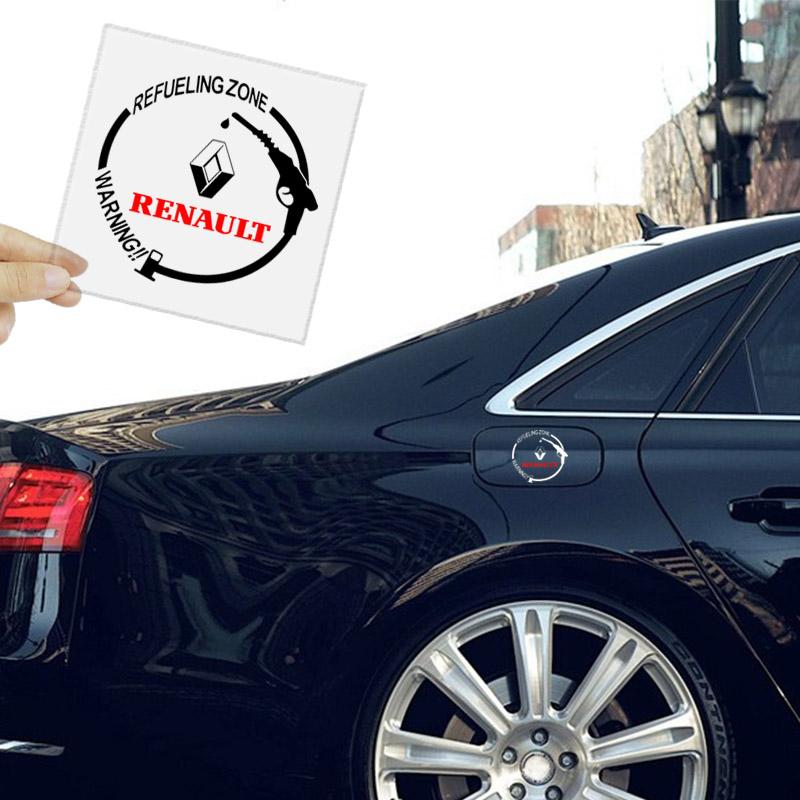 1 шт. Наклейки на крышку бензобака автомобиля Виниловые модные декоративные наклейки для Renault Dacia Megane 3 2 4 CC Clio 4 Koleos Clio Laguna 2 3 Duster Logan