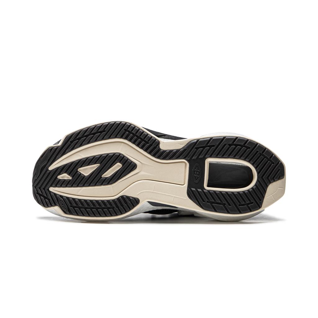 New LiNing Cushioning Anti Slip Wear Resistant Breathability Low Top Running Shoes Men's Black White ARZU007-3