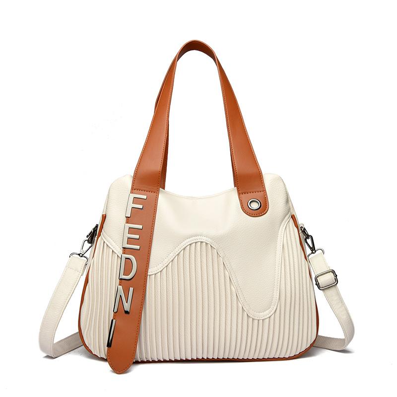 Ручная сумка-тоут большая, простая плиссированная женская сумка через плечо, сумка кроссбоди