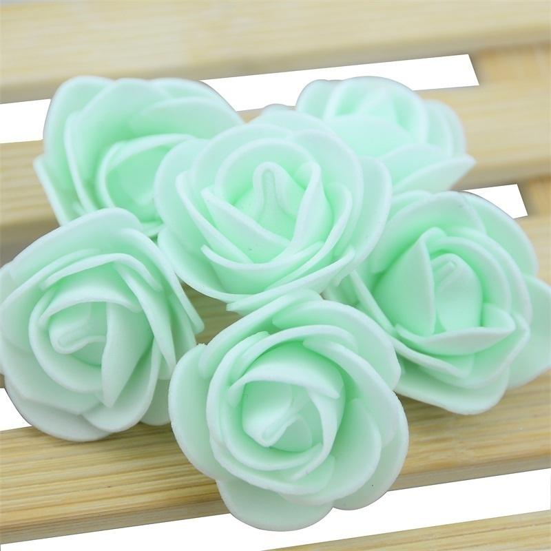50 dona/lot Mini PE ko'pikli atirgul guli boshi Sun'iy atirgul gullari Qo'lda yasalgan DIY
