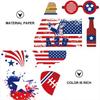 Usa Flag Tattoos Sticker for Body Decor 10 Sheets Waterproof Design