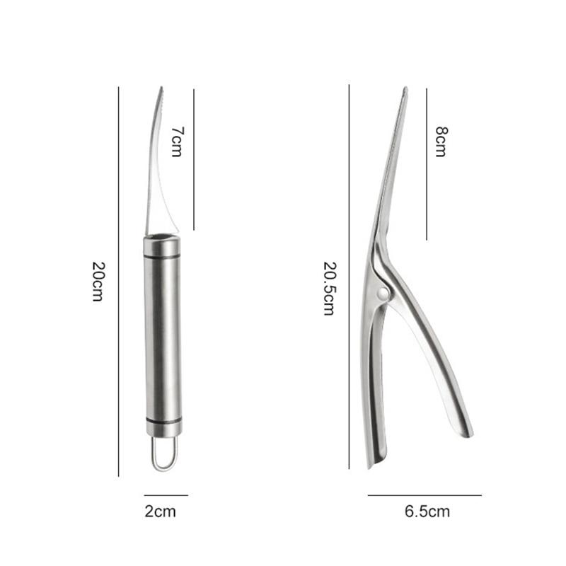 1 комплект, нож для зачистки креветок, чистящая леска для креветок, нож для удаления панциря, нож для открытия креветок, очистка креветок, артефакт креветок