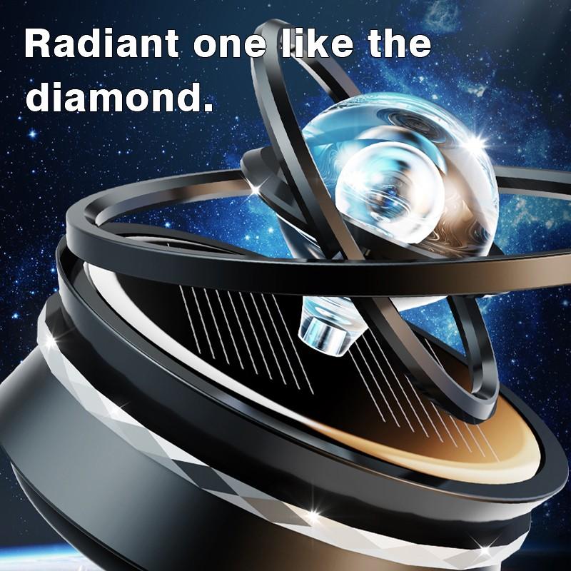 Автомобильный парфюм, аромат, автоматическое вращение, воздушная авто ароматерапия, чистый алюминиевый сплав, солнечная вращающаяся подвеска, планета, автомобильные аксессуары