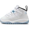 Детские кроссовки Air Jordan 11, нескользящие, износостойкие, высокие, для малышей, бело-синие, для младенцев и малышей 378040-104