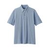 MUJI Cool UV Protection Pique Knit Button Down Short Sleeve Polo Shirt AB1M8A4S Navy XL Men's Men's Men's