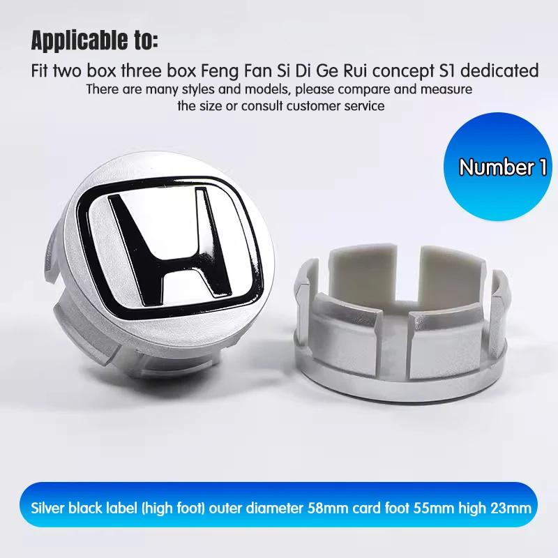 4Pcs 69mm 62mm 58mm Car Wheel Center Hub Cap Caps Emblem Logo classic style For Honda Civic Accord Fit CRV Jazz Odyssey Prelude