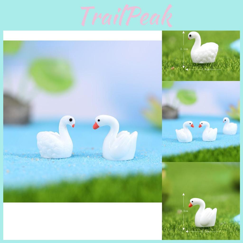 Whimsical Feathered Resin Swan Decor For Creative Craft And Gift Ideas