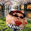 Custom Name Personalized Betty Boop Print Umbrella, Auto Open Close, 8‑Rib Sturdy Frame, Commute Camping Hiking Use, Birthday Gift