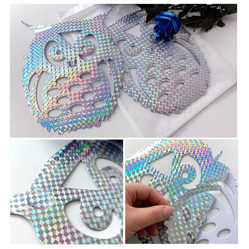 10 шт., садовое лазерное подвесное пугало, светоотражающее средство для отпугивания птиц, пугало совы