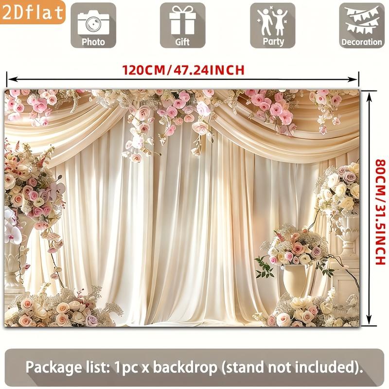 2D plane 1 piece of polyester material elegant wedding flower suitable for party decoration and home use