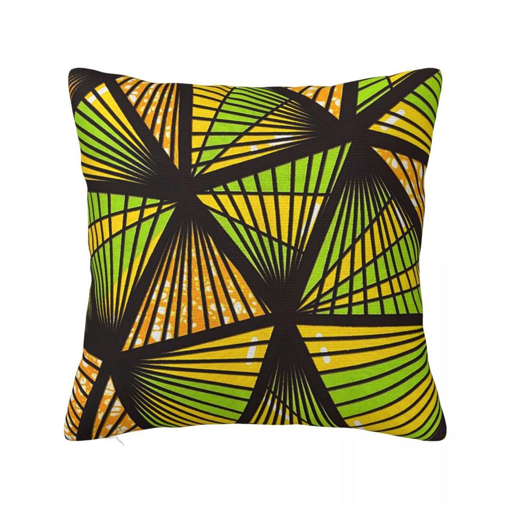Kizomba Samakaka Ankara Print African Pattern Wax Design  Square Pillowcase Cushion Cover Pillow Case Throw Pillow Cover