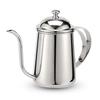 FUN COFFEE Drip Pot Open Fire 650ml Coffee Kettle Kettle Coffee Drip Kettle Coffee Pot Camping Small with Lid Stainless Steel Narrow Mouth (co-0001-1)
