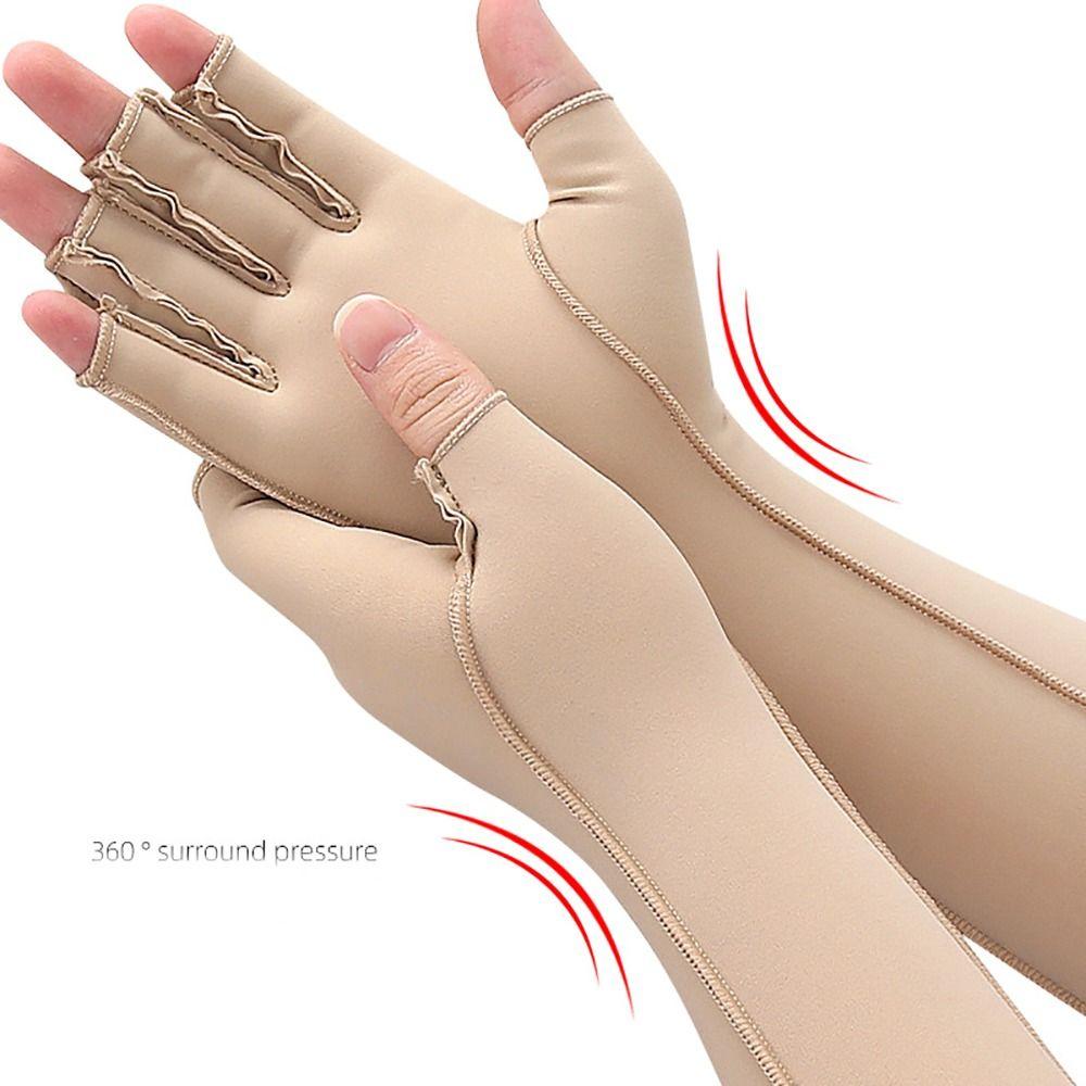 Fingerless Compression Glove Flexible Hand Relief Glove Universal Lymphedema Compression Sleeve