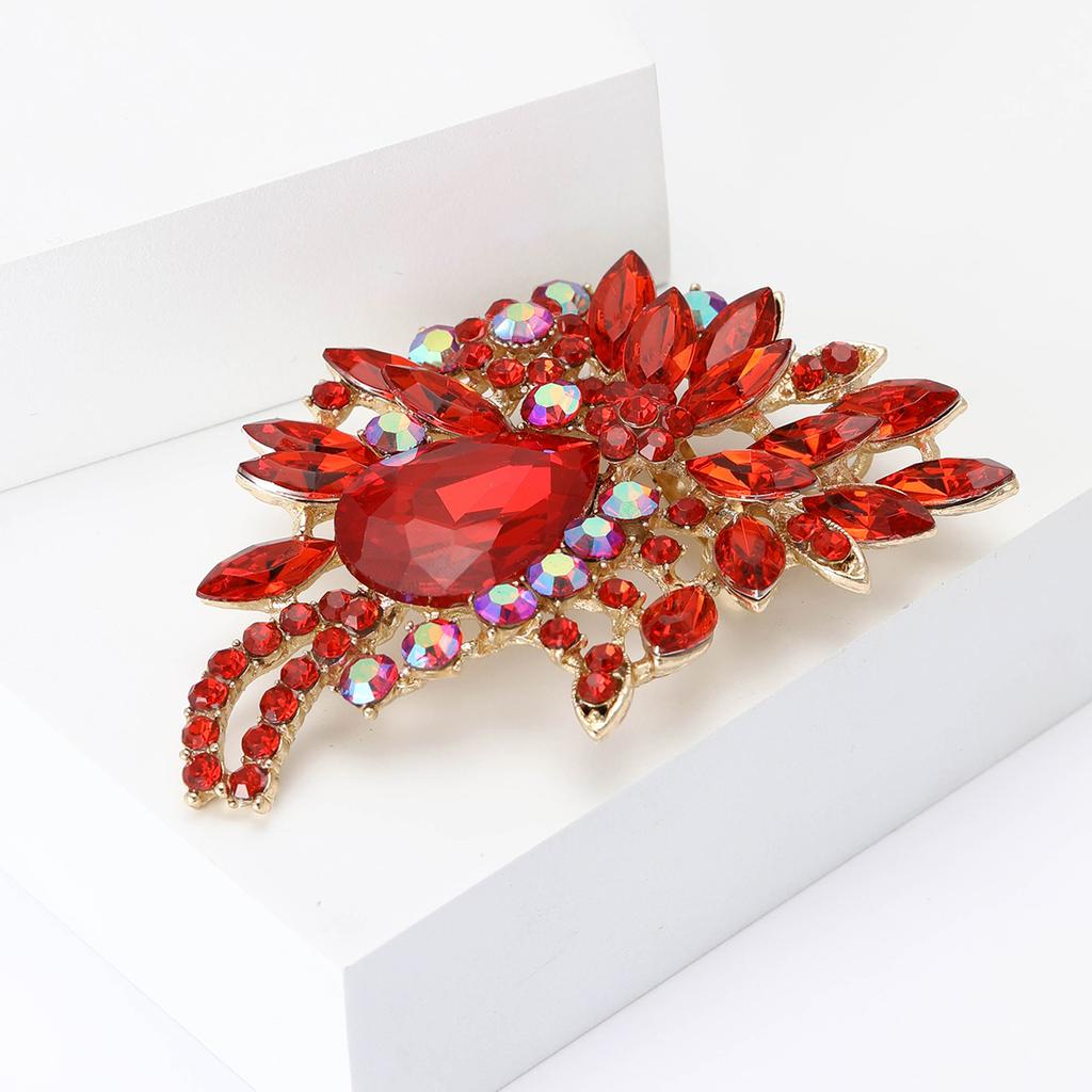 Африканский сплав горный хрусталь большая стеклянная брошь высокого класса изысканный женский шаль костюм пальто корсаж ювелирные изделия