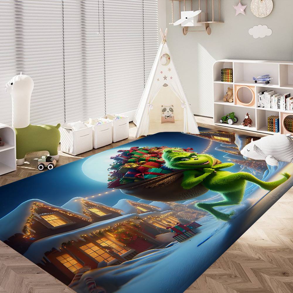 Cartoon THE G-GRINCHS Entrance Door Mat Washable Non-Slip Living Room Sofa Chairs Area Mat Kitchen Welcome Doormat