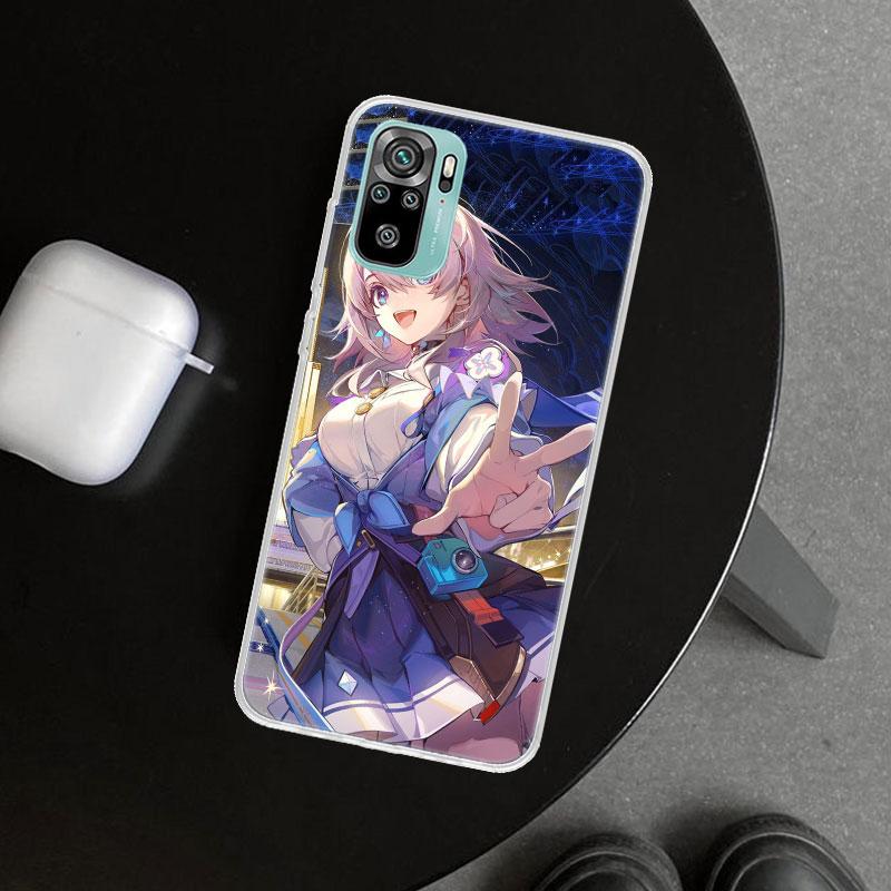 Чехол для телефона Honkai Star Rail Марч 7-я для Xiaomi Redmi Note 15 14 13 12 11 Pro Plus 14S 12S 11S 11T 11E 10S 10 Индивидуальный
