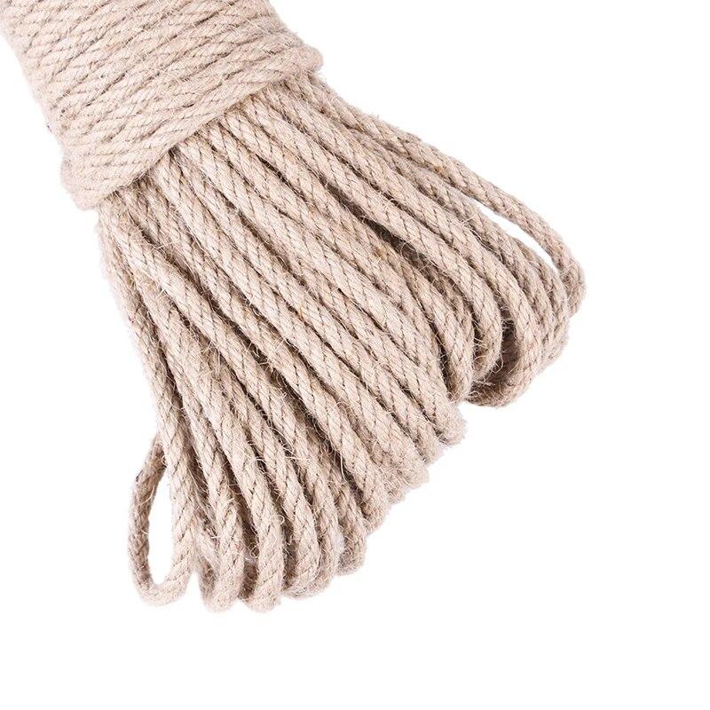 Natural Jute Scratch Guards Rope Pet Cat Scratching Twine Rolls Hemp Twisted Cord Macrame Paw Claw Furniture Protector