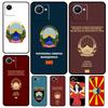 Чехол для паспорта Македонии для Realme C55 C53 C35 C33 C31 C30 C21Y C25s C15 C11 GT Neo 5 3T 2T 9 10 11 Pro Plus