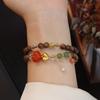 Natural Agarwood Bracelet Agate Fashion Women Daily Jewelry Lucky Gift