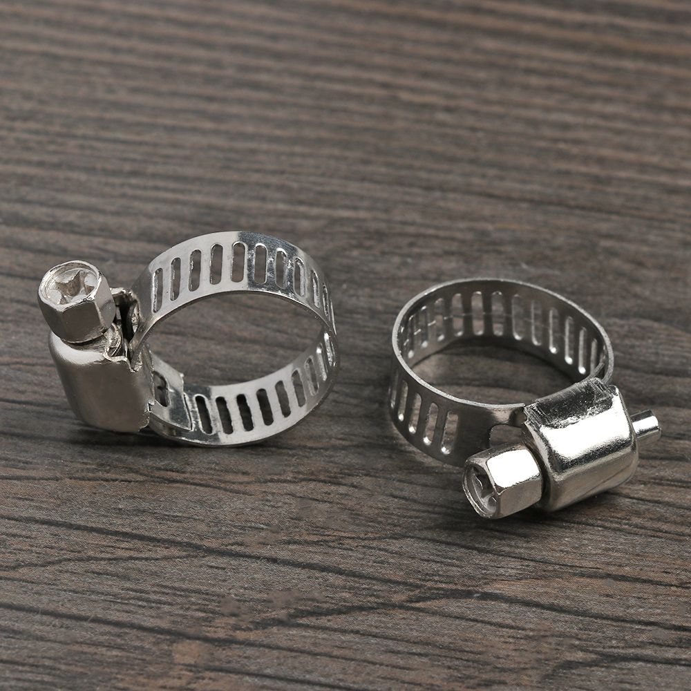 10 pcs Welding New Hardware Repair Tool Sealing T Bolt Hose Clamps Stainless Steel Pipe Clip
