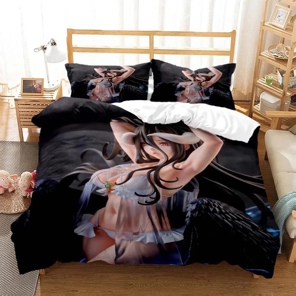 Сексуальная Аниме Красотка Цифровая Печать Удобный Пододеяльник Наволочка Постельный Комплект Украшение Детской Спальни Домашний Текстиль