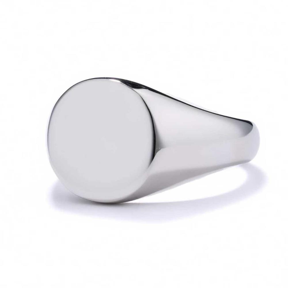 Скандинавское винтажное круглое квадратное неправильной формы гладкое кольцо не ржавеющее модное украшение для женщин