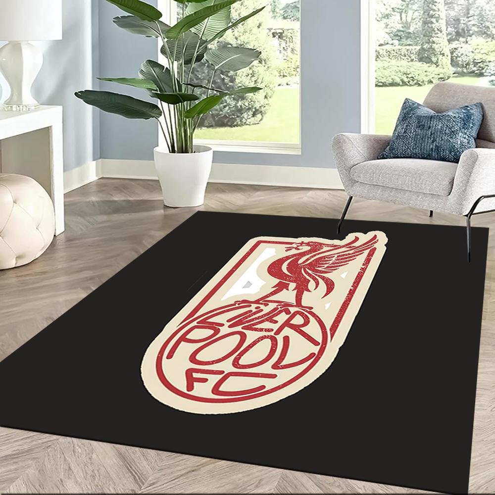 Liverpool Football Club Area Rug Suitable For Balcony Foyer Bedrooms Kitchen Antislip Carpet Anime Office Decor Spiritual Gift