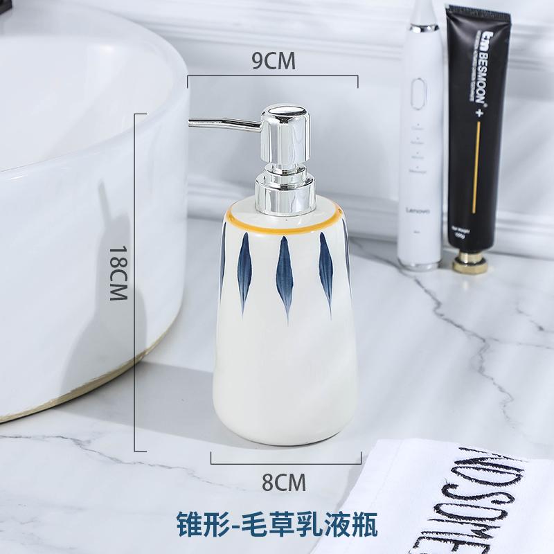 Керамический флакон для лосьона Портативные дозаторы мыла Бутылочки для геля для душа Бутылочки для шампуня Бутылочки для мыла Бутылочки для дезинфицирующего средства для рук Аксессуары для ванной комнаты