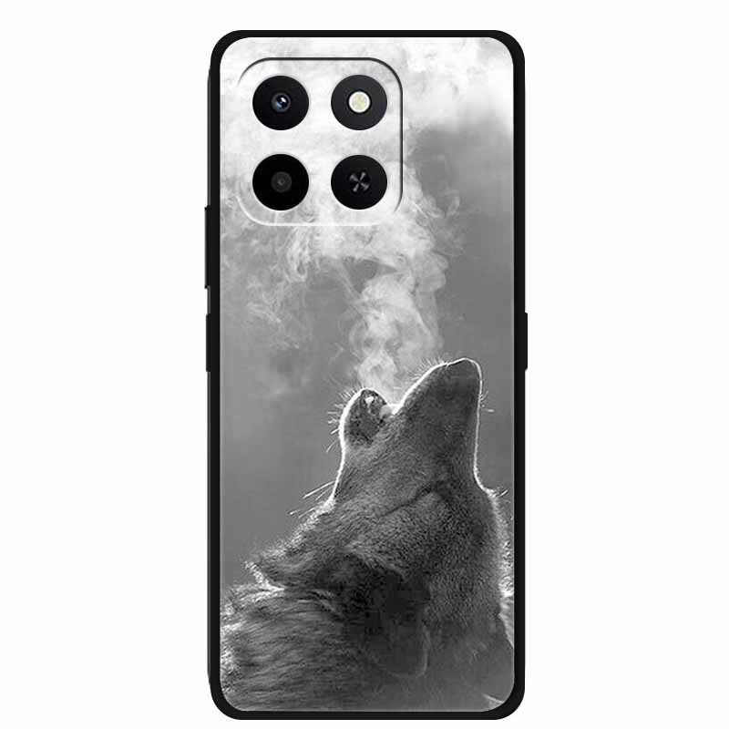 Для Honor 400 Умный Чехол Coque Крутой Животное Волк Мягкая Черная Силиконовая Задняя Крышка Для Honor Play 10T 5G Чехол 10 T Ударопрочный Funda