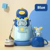 500ml Cute Thermal Water Bottle For Kids Children Dinosaur Thermos Mug With Straw 316 Stainless Steel Leak-Proof Insulated Cup