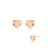 Silver Heart Cubic Earrings Sc24C10E