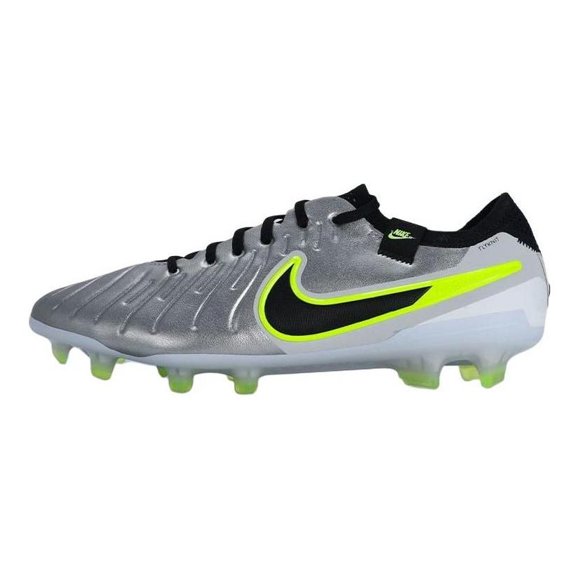 Nike Tiempo Legend 10 Elite Fg Металлический Серебристый Вольт Черный DV4328-001