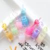 Luminous Pearl Milk Tea Straw Cup Pendant Keychain with Hanging Hole for DIY.
