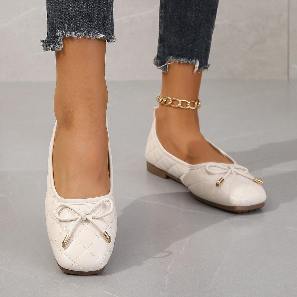Обувь для женщин Мокасины Butterfly-Knot Дышащие Slip on Неглубокие балетки Роскошные туфли Элегантные офисные женские туфли Zapatos De Mujer