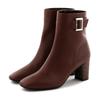 Buckle Heel Brown 225 HIMIKO/Himiko/belt Boots/631410