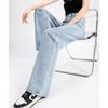 Light Blue Wide Leg Jeans Women Spring Summer Thin Loose High Waist Flowy Straight Long Pants