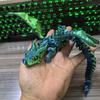 30CM 3D Printed Simulated Eyes Flying Joints Can Move Dragon Baby Ornaments Rockery Fish Tank Landscaping Decoration