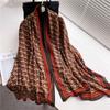 High-end Scarf, Luxury Temperament Shawl, Simple Letter Leather Cotton and Linen Scarf, New Model, Send Mother Scarf Travel