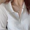 Ожерелье в форме сердца Женское Личность Простое Хип-Хоп Особой формы Жемчуг Бирка с буквой Замок-сердце Цепочка на шею