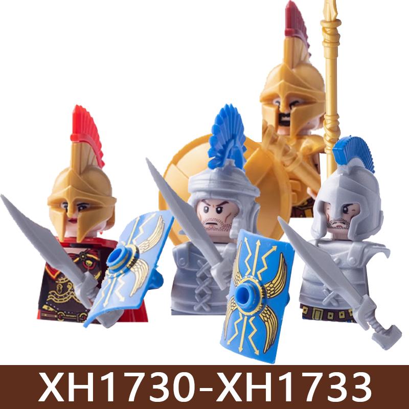 Medieval Castle Soldier Figures Building Blocks Military Roman Teutonic Hospital Knight Templar Warrior Infantry Bricks Toy Gift