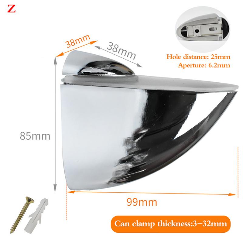 Регулируемый стеклянный держатель полки из сплава Стеклянные зажимы Держатель кронштейна для полки