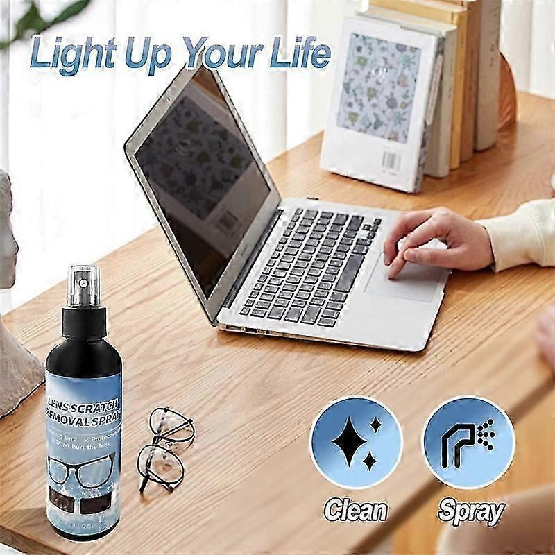 Lens Scratch Removal Spray Eyeglass Windshield Glass Repair Liquid 100ml Lens Scratch Removal Spray Eyeglass Windshield