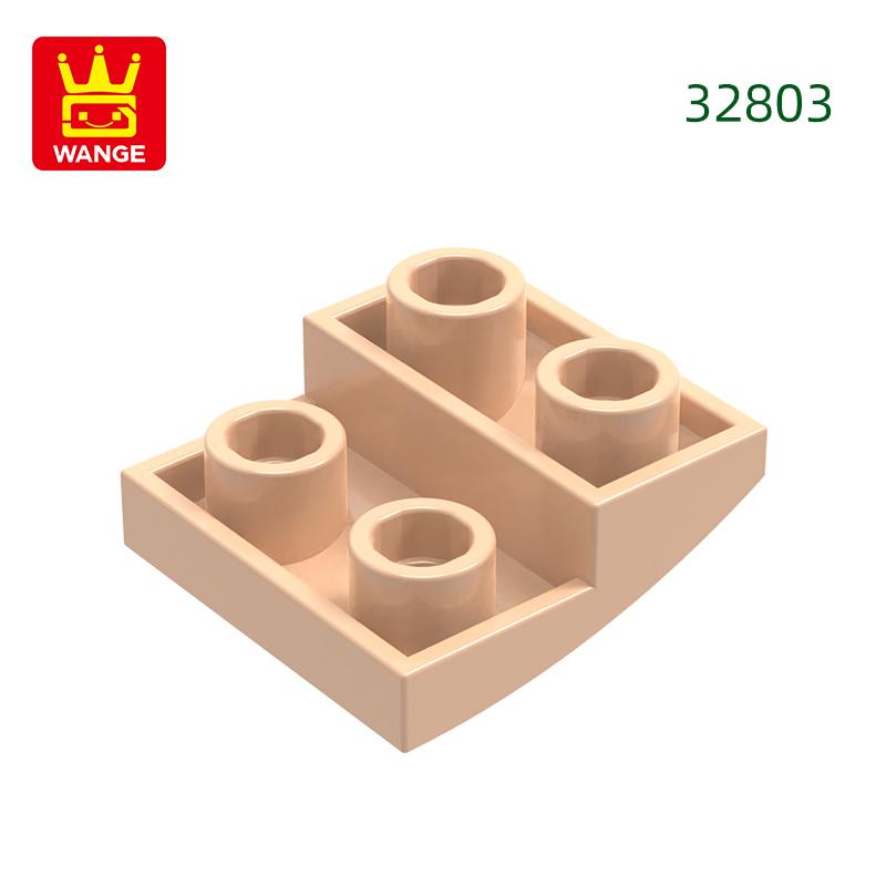 Нетоксичный 150 шт./лот 32803 Наклонный изогнутый 2x2x2/3 Строительный блок Moc Цветные аксессуары Совместимы с Brick DIY Детская игрушка