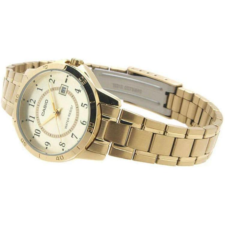 Casio Мужские часы Стандартной серии Золотые MTP-V004G-9B MTP-V004G-9B