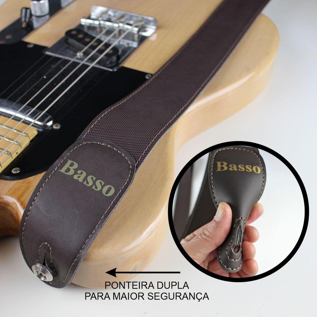 BASSO Guitar Strap EX 32 Brown Attack Series