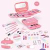 Girls' Makeup & Nail Art Play Set: Blush, Nail Art, Toys & Bag